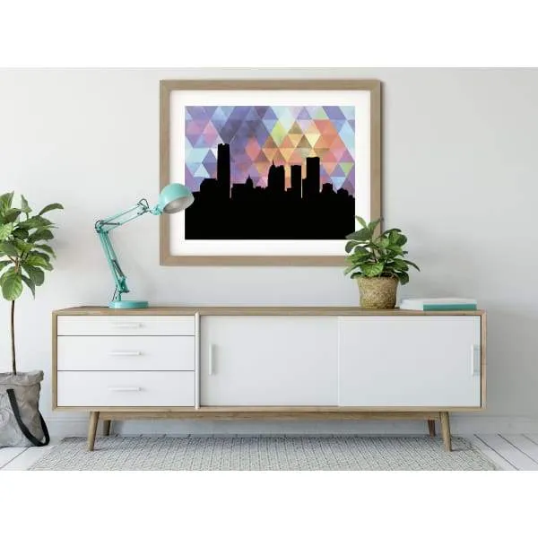 Oklahoma City, Oklahoma geometric skyline