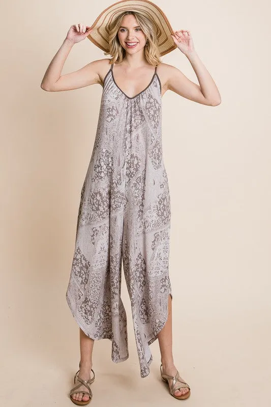 PAISLEY PRINTTED JUMPSUIT