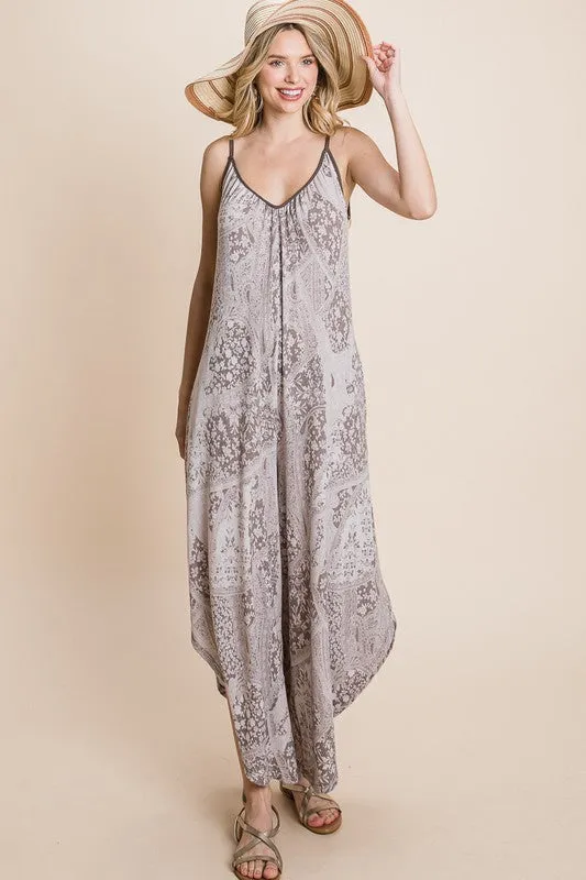 PAISLEY PRINTTED JUMPSUIT