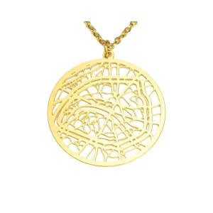 Paris Gold - City Map Necklace