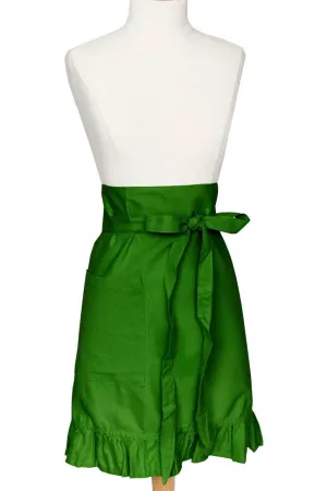 peridot green solid cloth bistro aprons