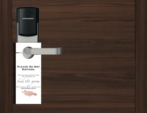 Personalized Wedding Door Hangers - Map