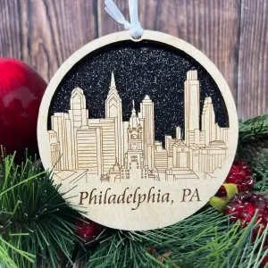 Philadelphia Skyline Ornament