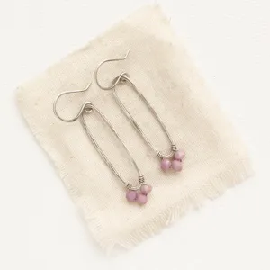 Phosphosidierite Forged Long Hoop Earrings
