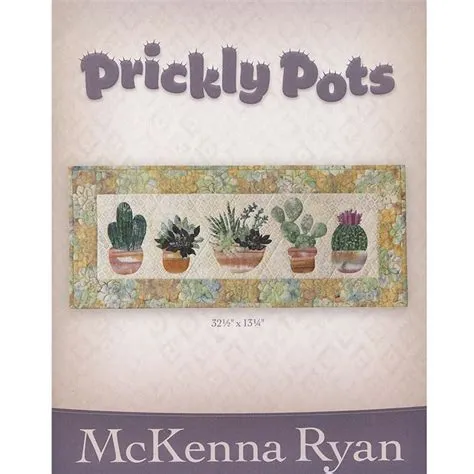 Pine Needles Prickly Pots Traditional Applique Quilt Kit PP01
