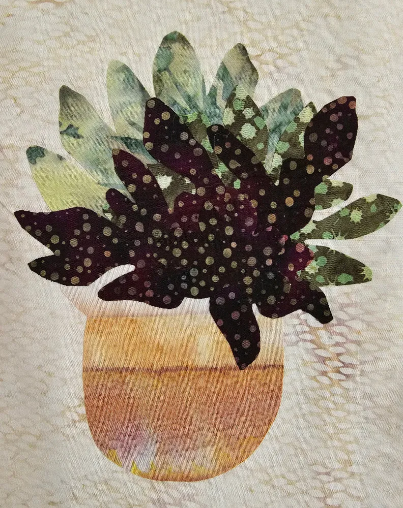 Pine Needles Prickly Pots Traditional Applique Quilt Kit PP01
