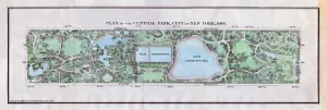 Plan of the Central Park, City of New York, 1860