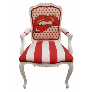 Pop Art Armchair - Red Lips