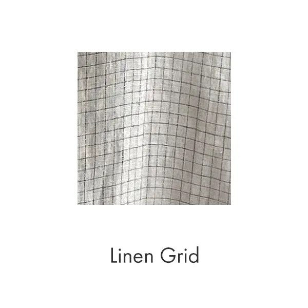 Potter's Top in Linen Grid