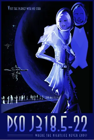 PSO J318.5-22 – NASA JPL Space Travel Poster