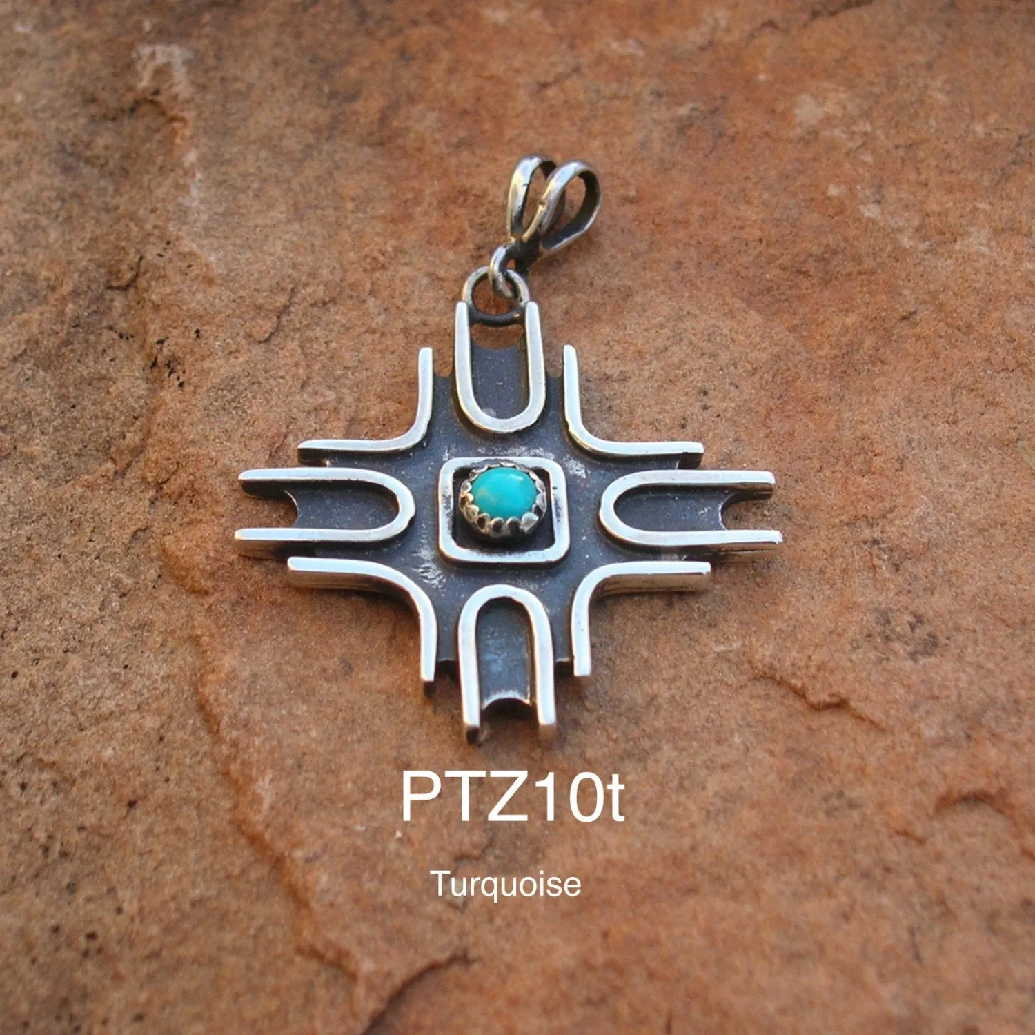 PTZ10T Contemporary Zia with Turquoise Exclusive Original Design