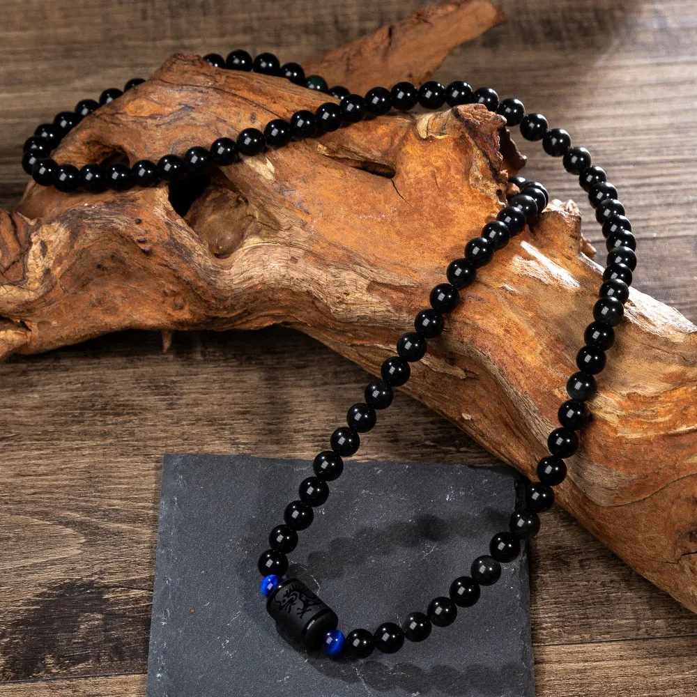 Rainbow Obsidian Dragon / Phoenix Bracelet