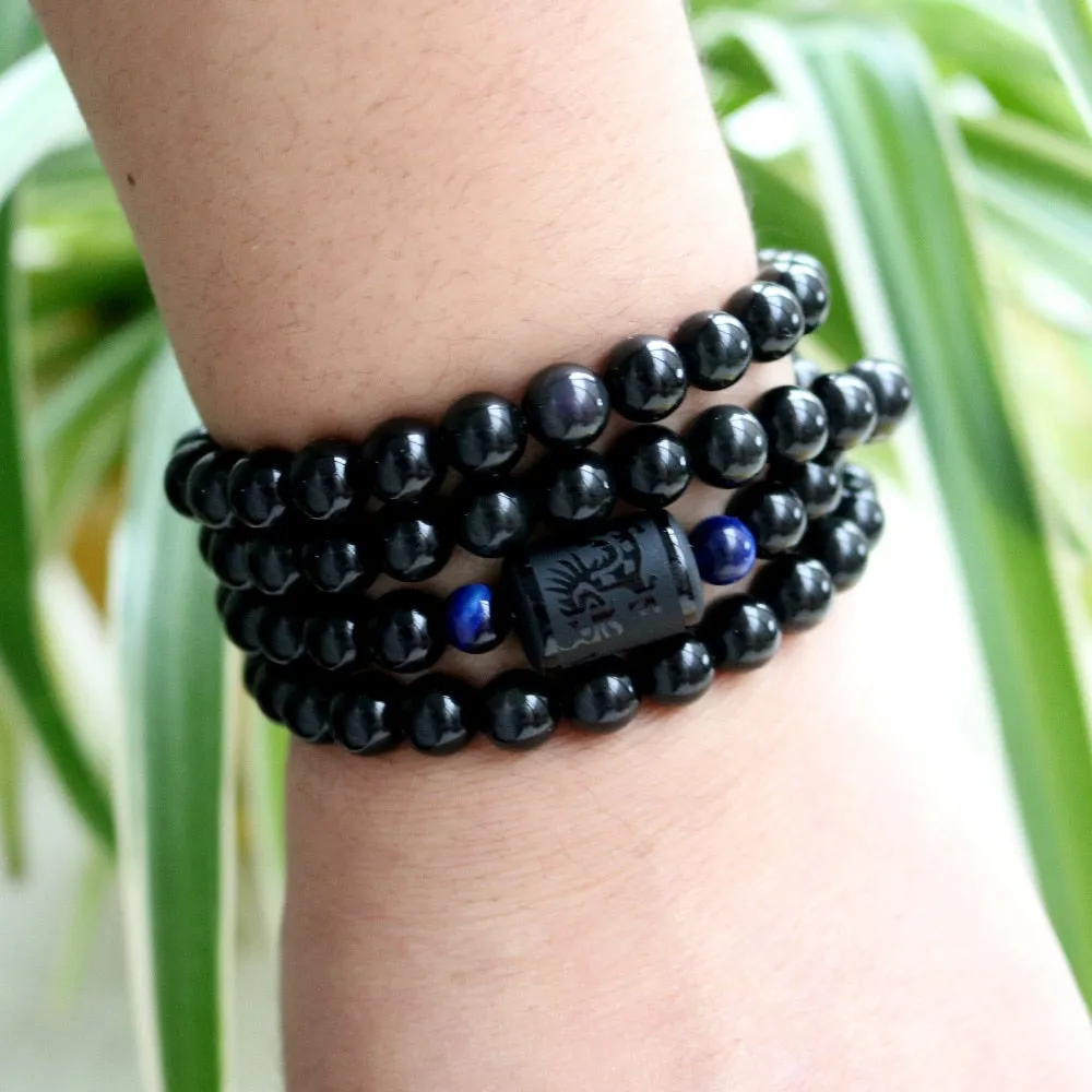 Rainbow Obsidian Dragon / Phoenix Bracelet