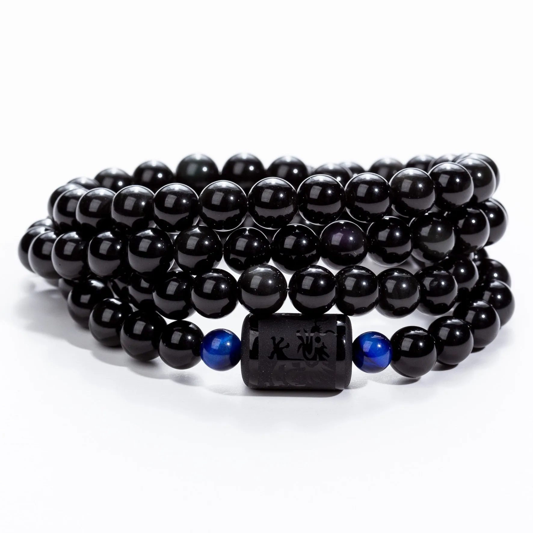 Rainbow Obsidian Dragon / Phoenix Bracelet