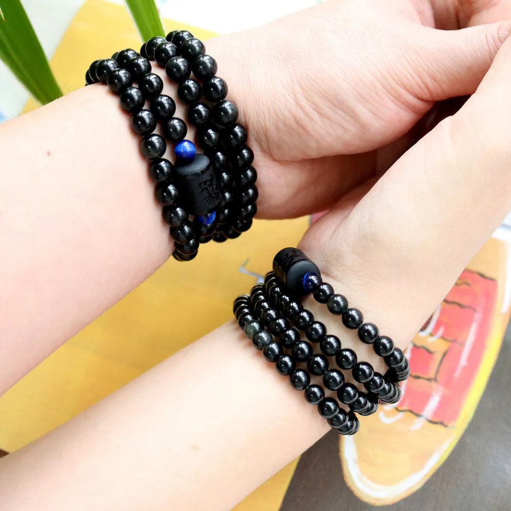Rainbow Obsidian Dragon / Phoenix Bracelet