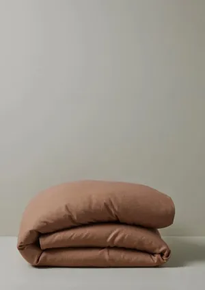Ravello Linen Quilt  Cover Biscuit QUEEN
