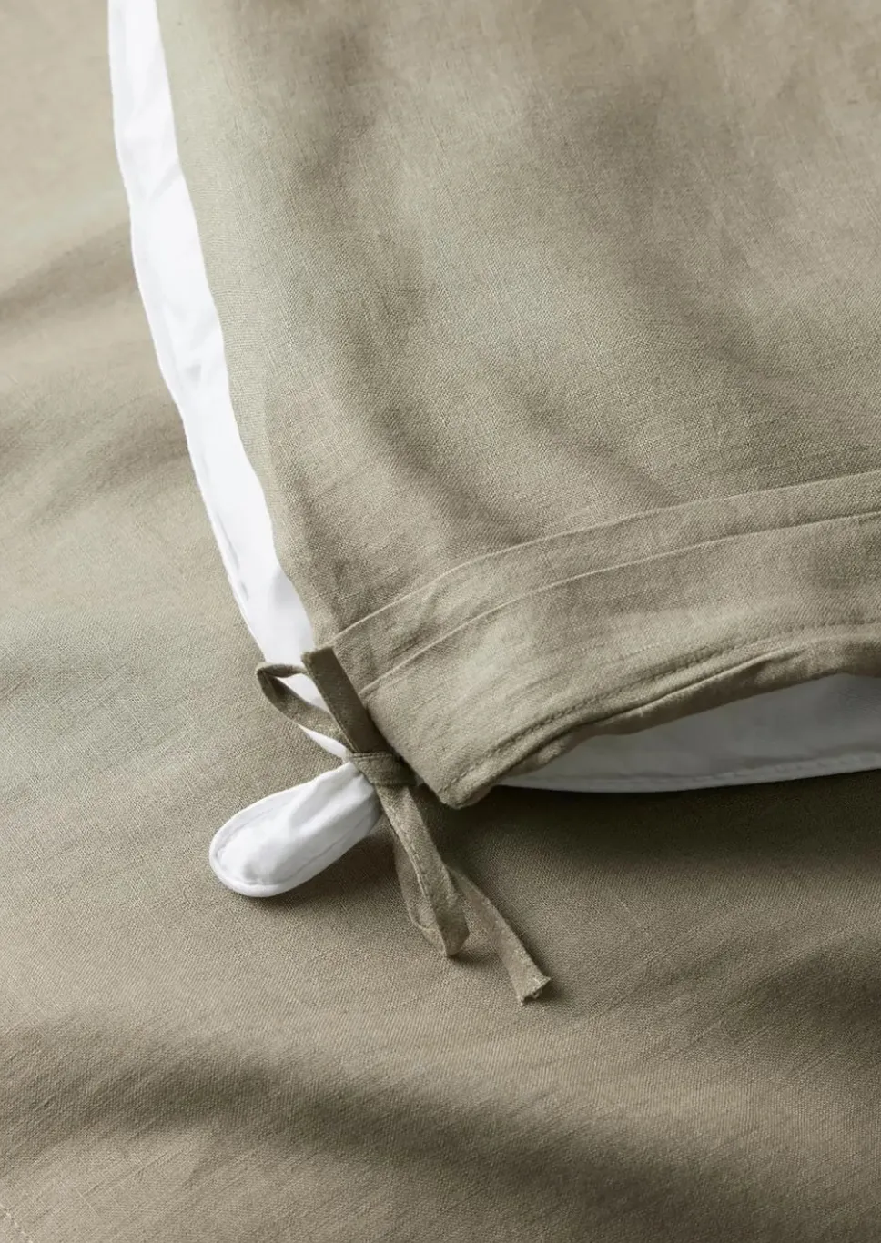 Ravello Linen Quilt Cover Caper QUEEN