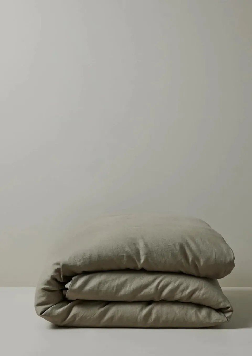 Ravello Linen Quilt Cover Caper QUEEN