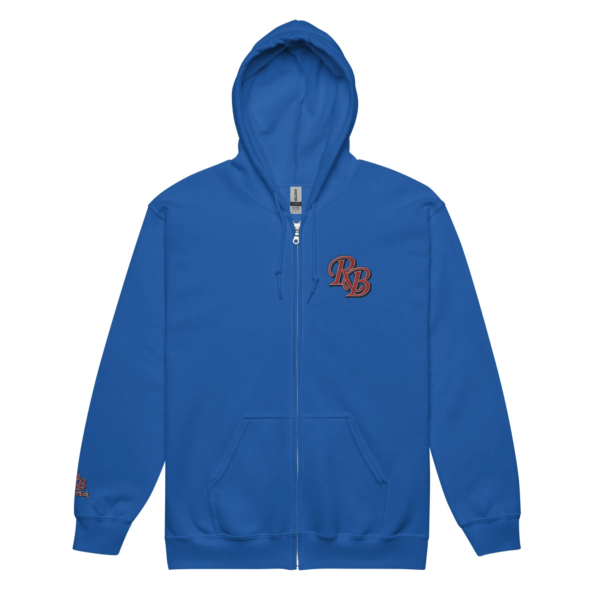 Retro Black Lettered Unisex heavy blend zip hoodie