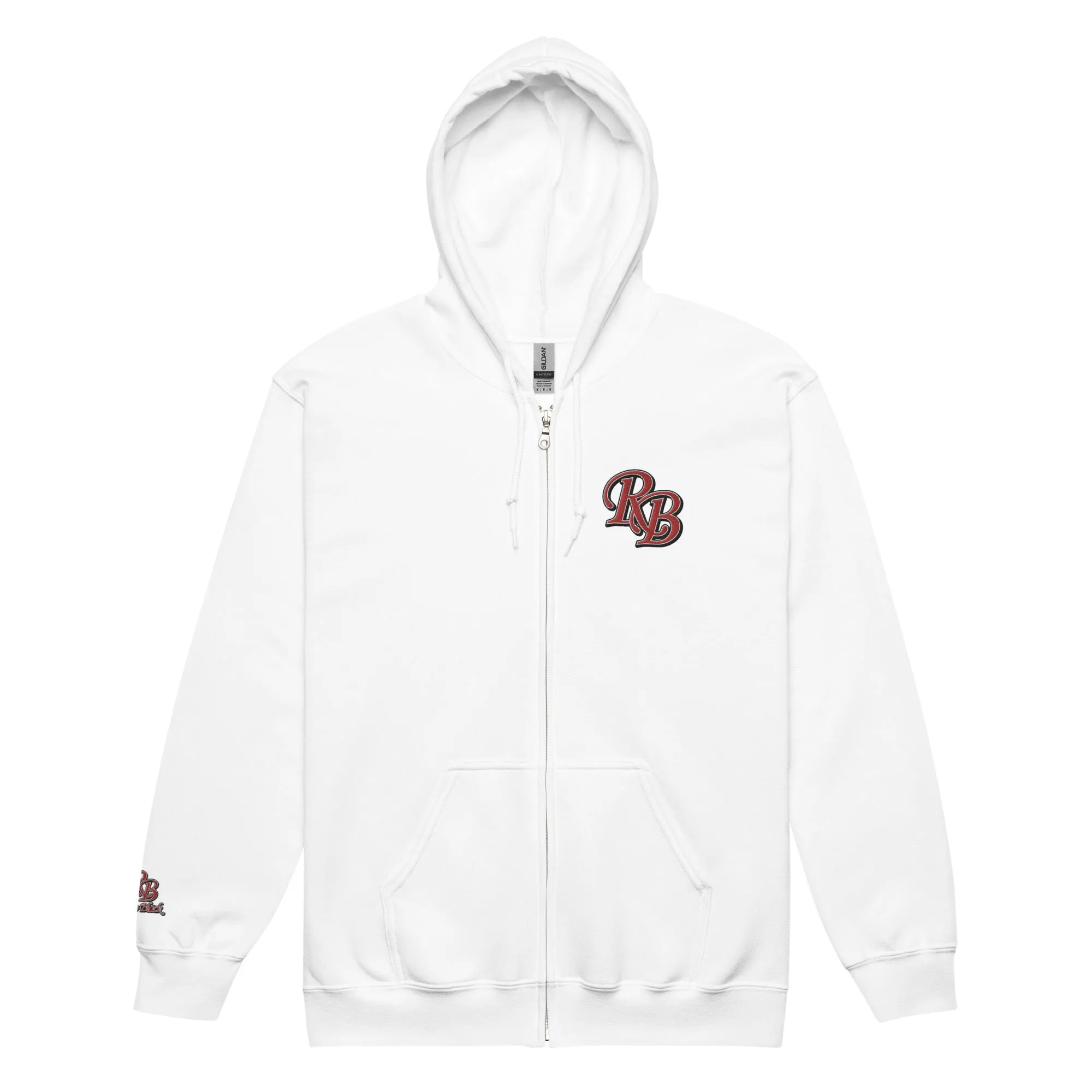 Retro Black Lettered Unisex heavy blend zip hoodie