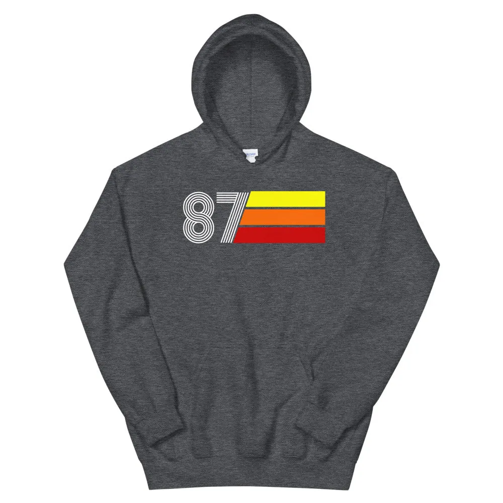 Retro Expo 1987 Men's Women's Unisex Hooded Sweatshirt
