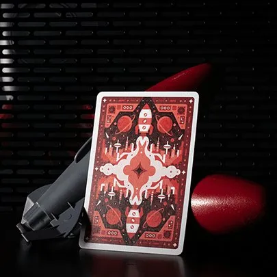 Retro Rocket Playing Cards