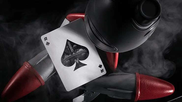 Retro Rocket Playing Cards