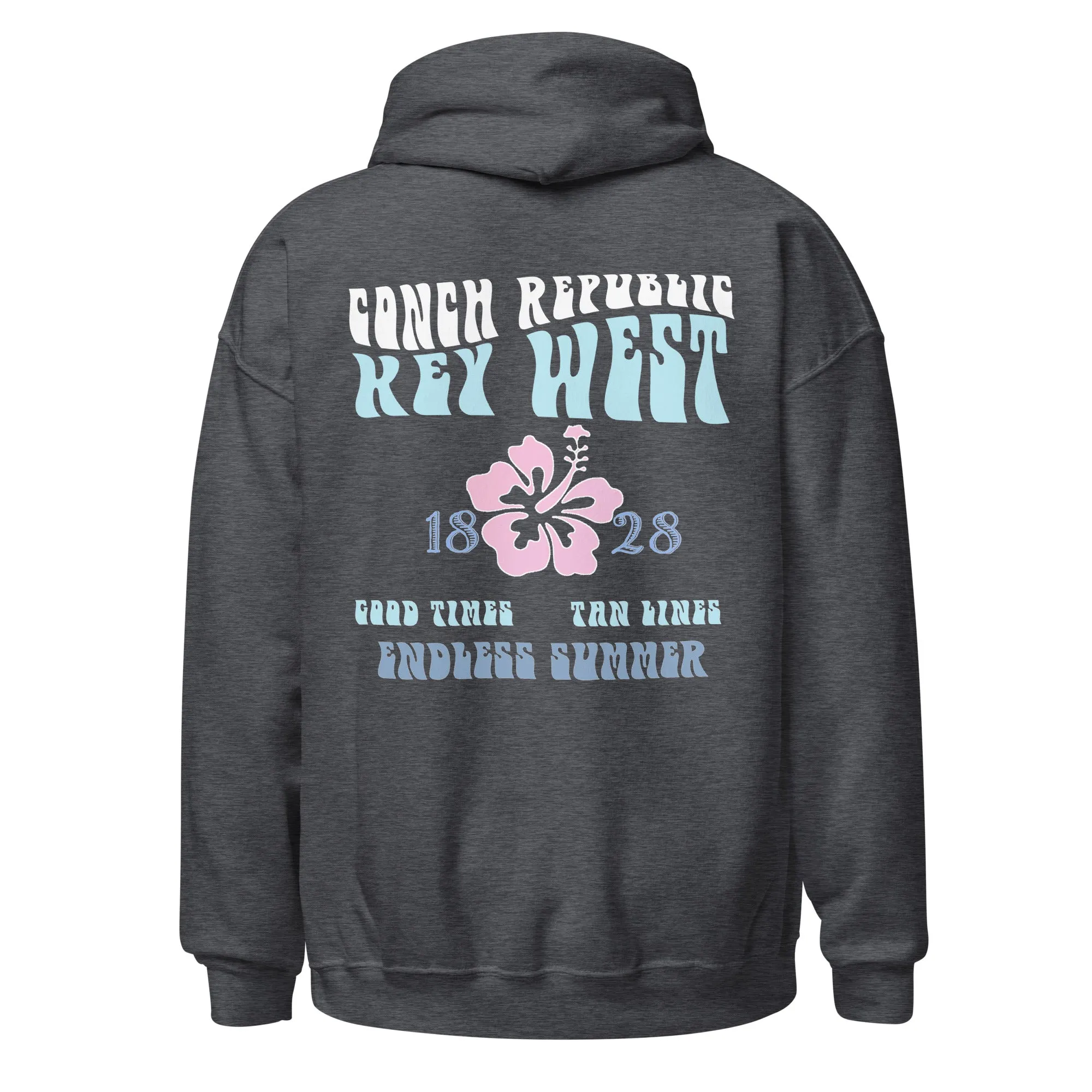 Retro Style Conch Republic Key West Beach Hoodie 1828 Endless Summer