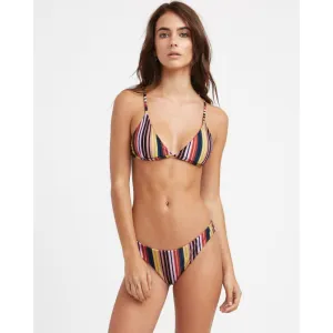 RVCA TALUM STRIPED FRENCH SKIMPY BURNT RED BAS