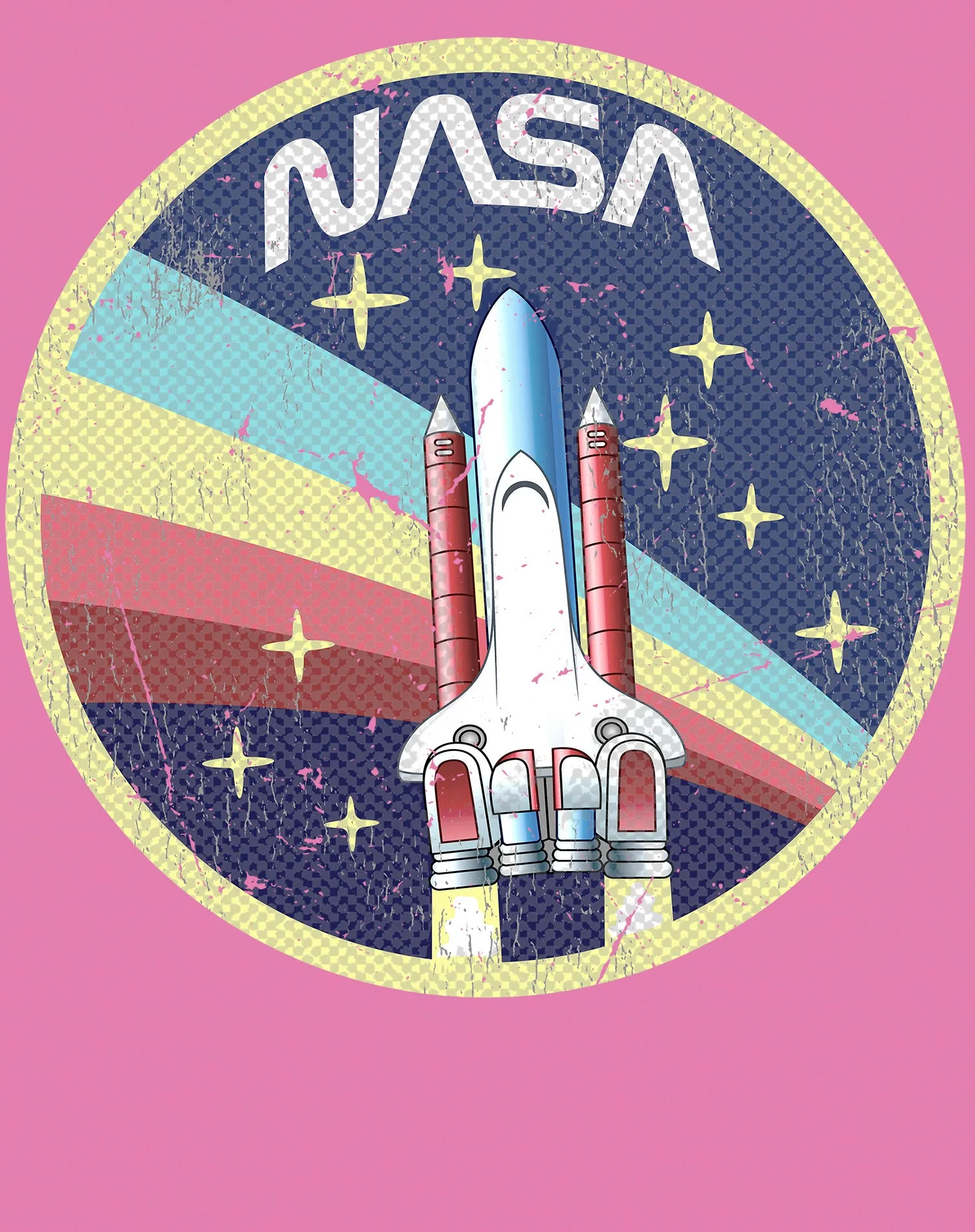 Science Space NASA Logo Rocket Retro Vintage Nerd Geek Chic Official Men's T-shirt