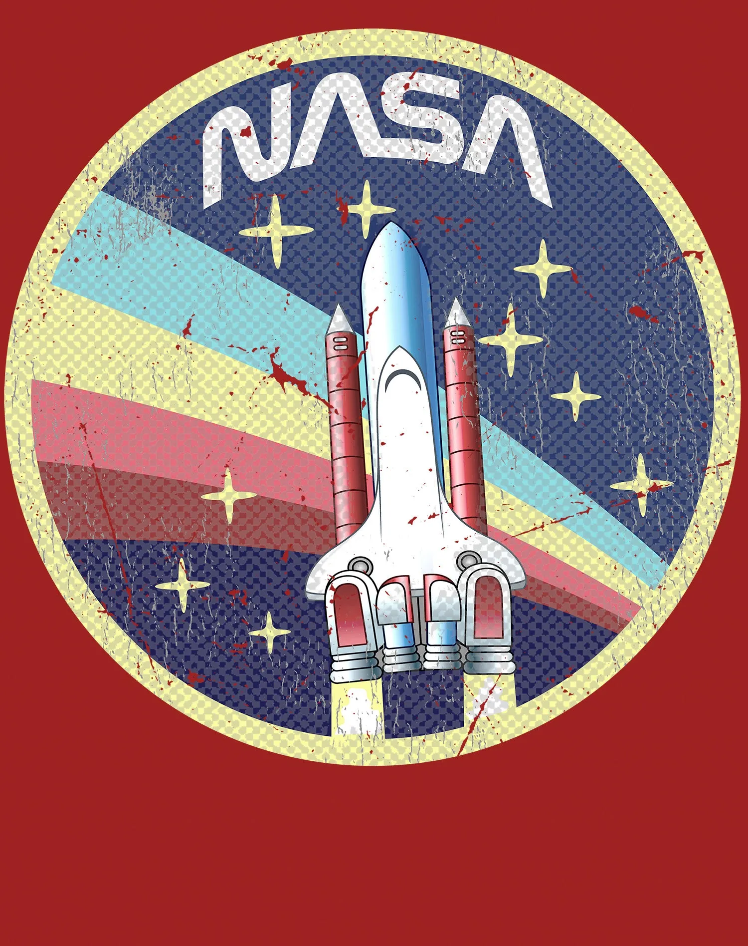 Science Space NASA Logo Rocket Retro Vintage Nerd Geek Chic Official Men's T-shirt