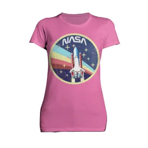 Science Space NASA Logo Rocket Retro Vintage Nerd Geek Chic Official Women's T-shirt