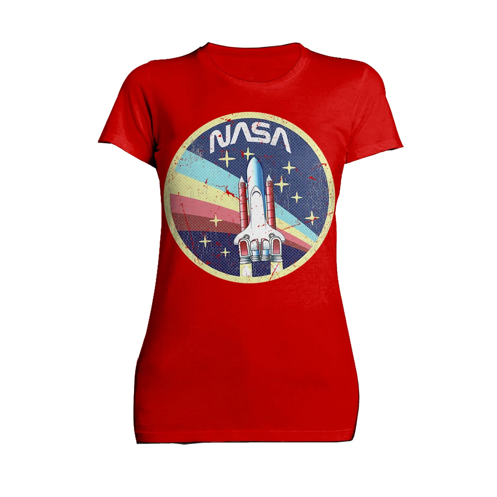 Science Space NASA Logo Rocket Retro Vintage Nerd Geek Chic Official Women's T-shirt