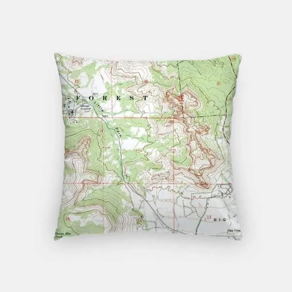 Sedona, Arizona city skyline with vintage Sedona map