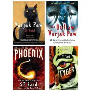 SF Said Collection 4 Books Set (Varjak Paw, Phoenix, The Outlaw Varjak Paw & Tyger)