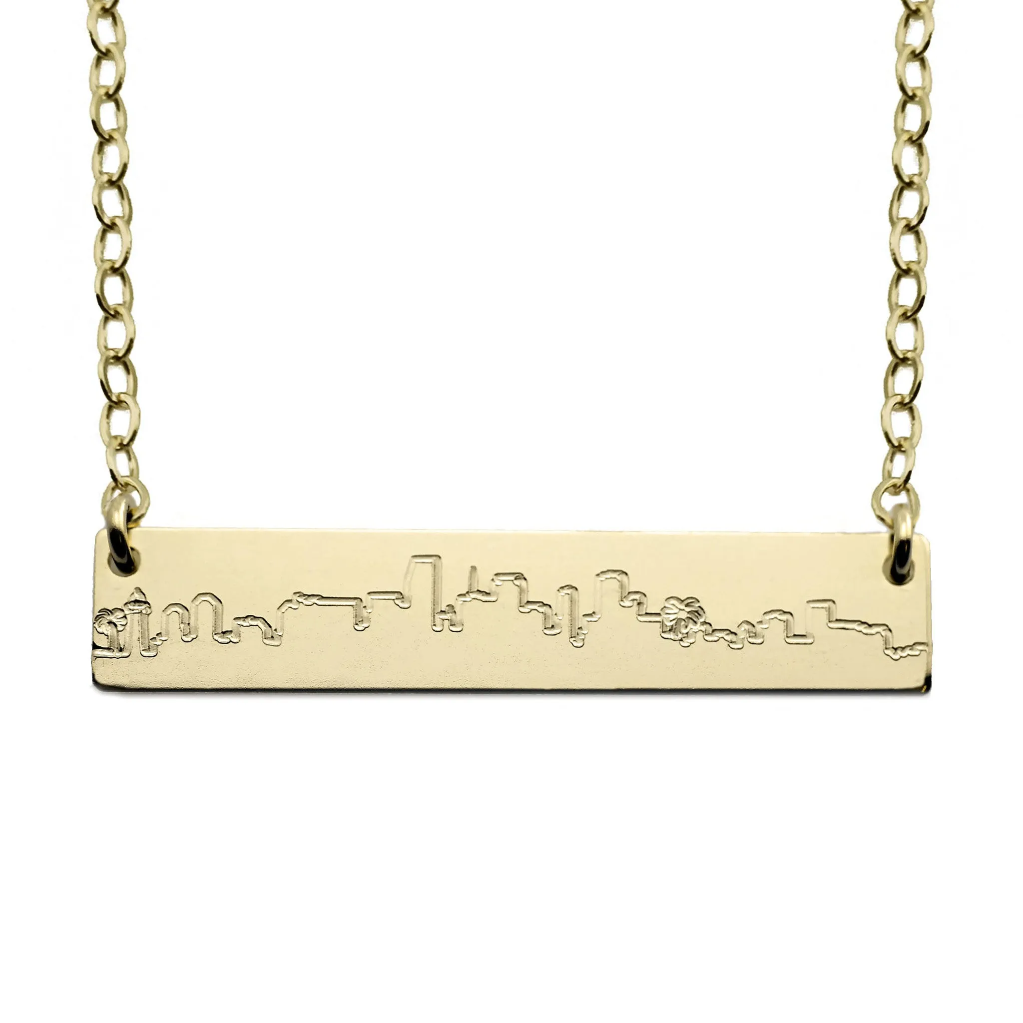 Skyline Nameplate Necklace