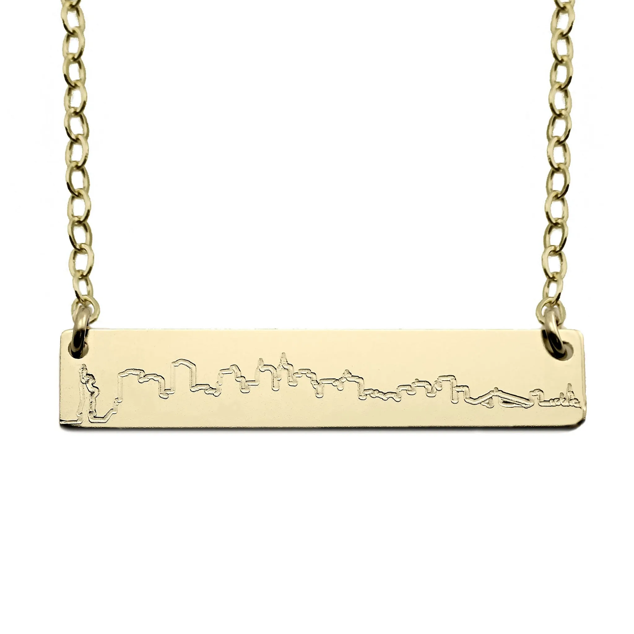 Skyline Nameplate Necklace