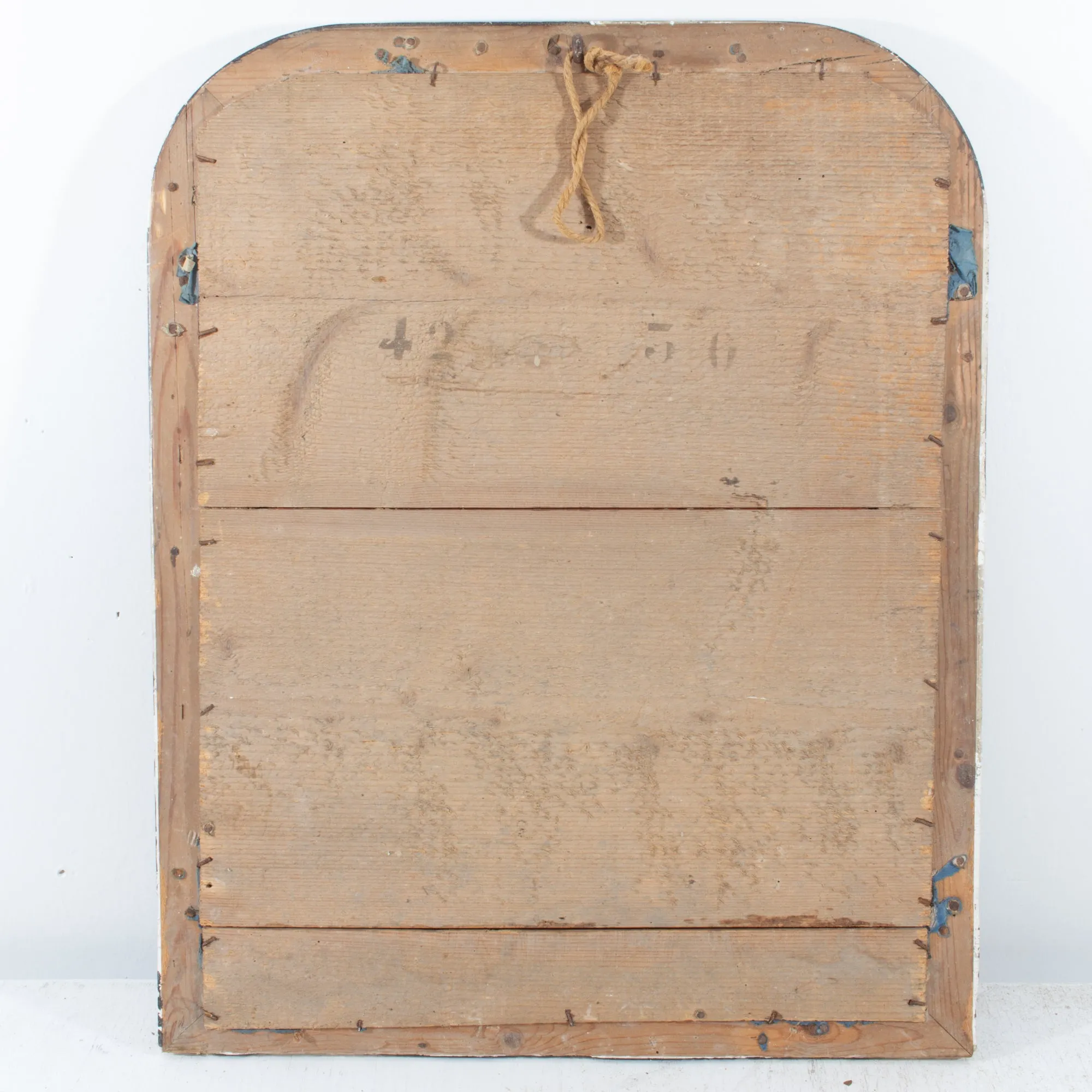 Small Antique French Painted Louis Philippe Mirror