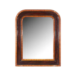 Small Antique French Painted Louis Philippe Mirror