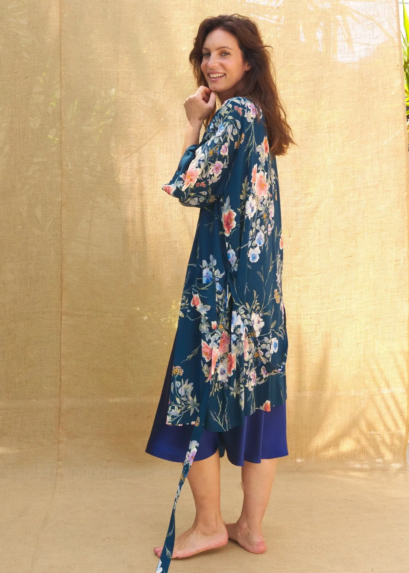 Sophia Nightie in Navy Floral