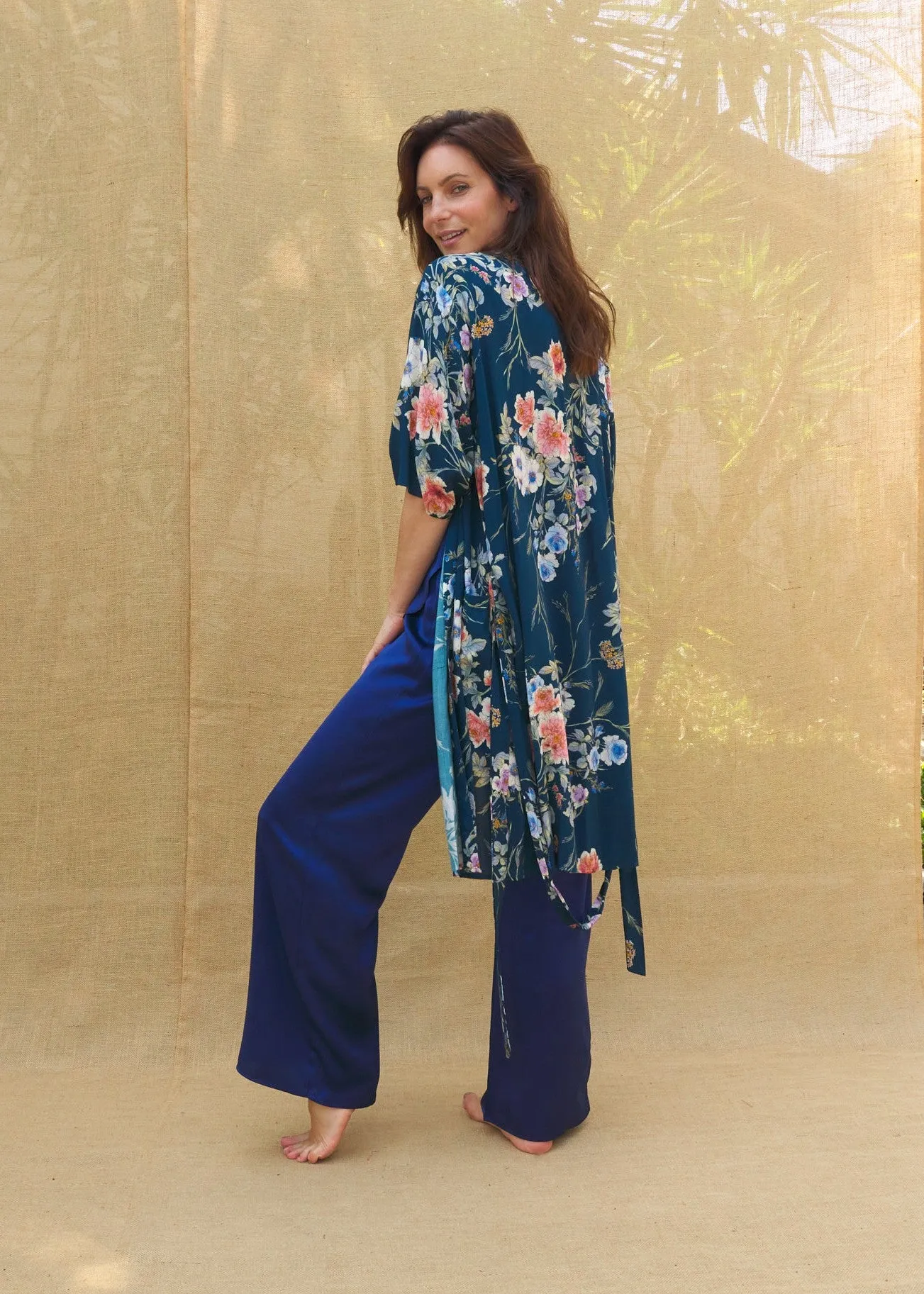 Sophia Nightie in Navy Floral