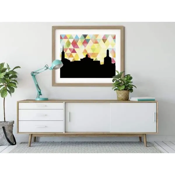 Springfield, Ohio geometric skyline