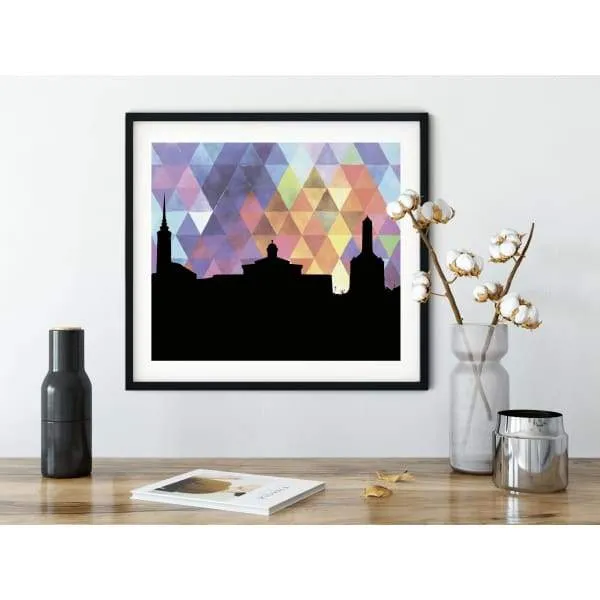Springfield, Ohio geometric skyline
