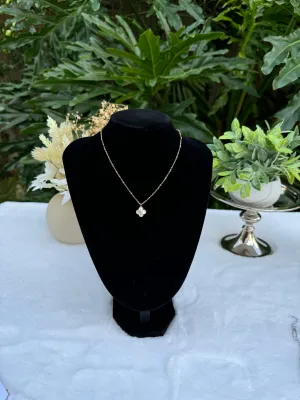 Stainless steel clover necklace