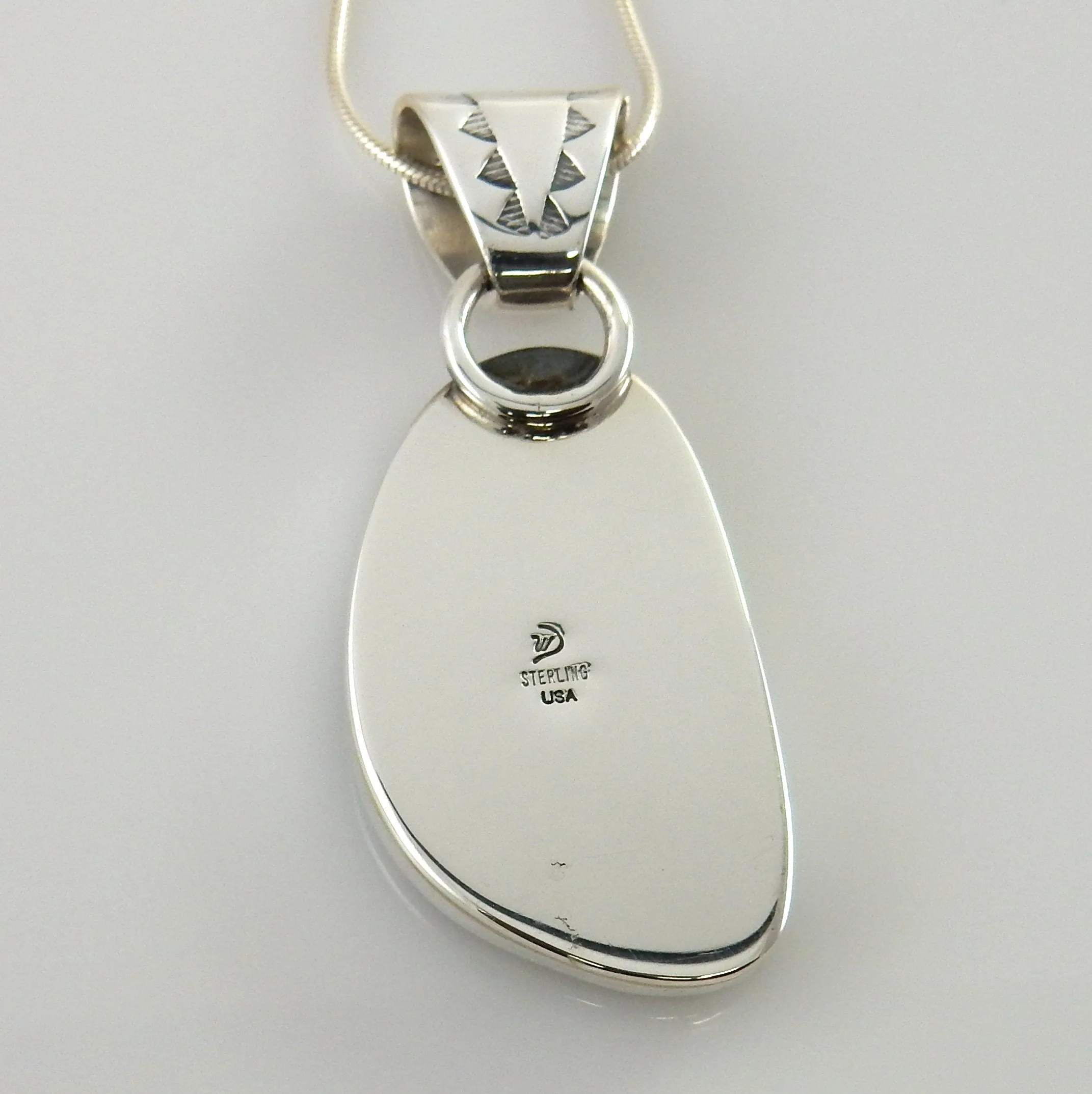 Sterling Silver Carico Lake Turquoise Pendant