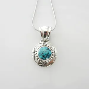 Sterling Silver Southwestern Turquoise Pendant