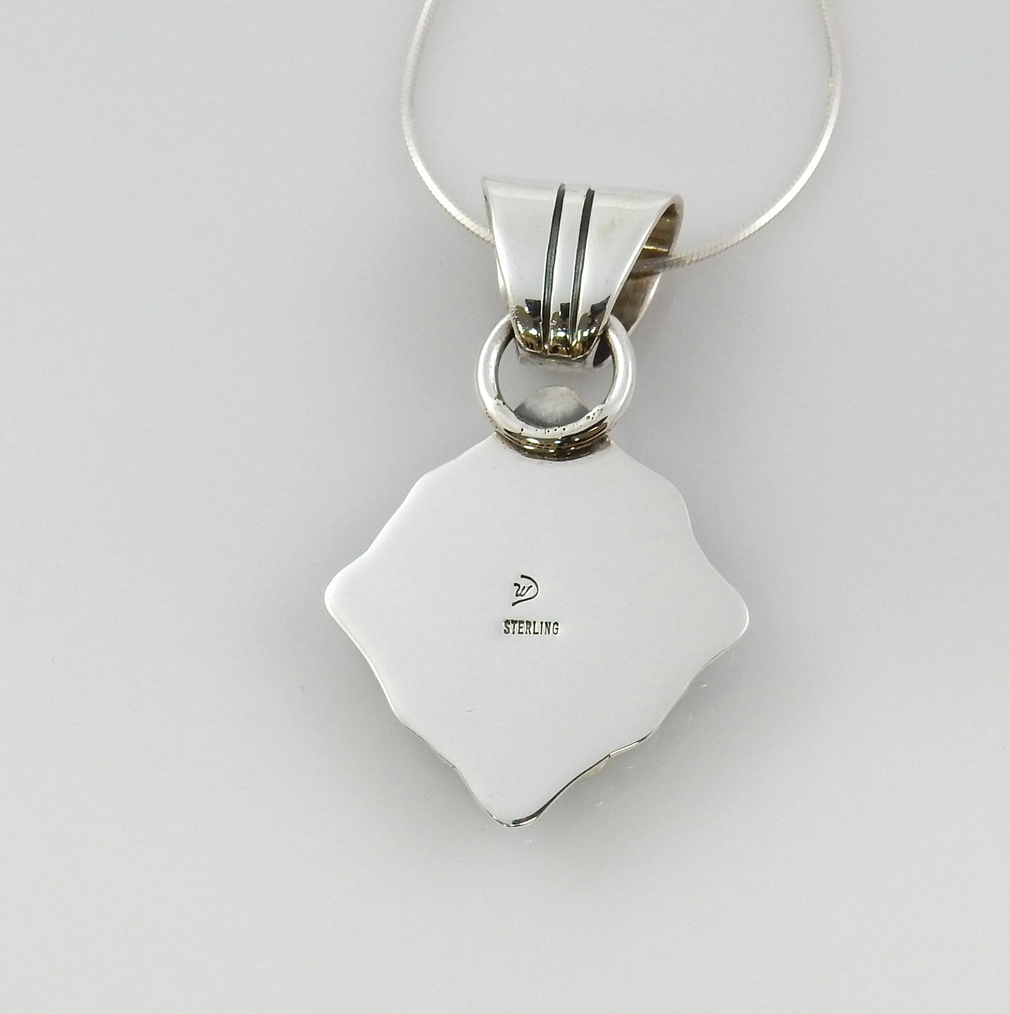 Sterling Silver Turquoise Amethyst Topaz pendant