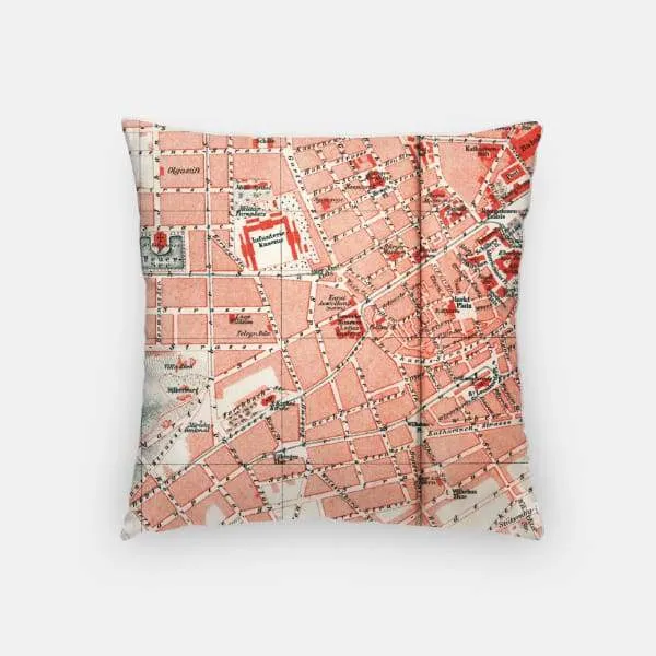 Stuttgart city skyline with vintage Stuttgart map