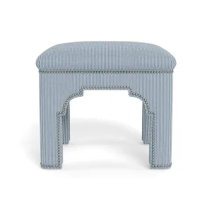 Taj Stool (Striped Cotton - Sample - NYC Metro Area Delivery Only)