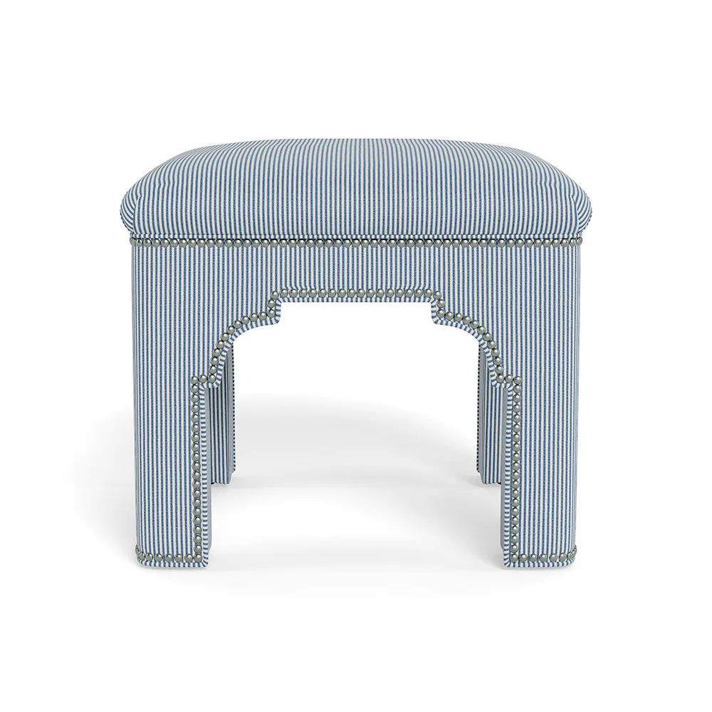 Taj Stool (Striped Cotton - Sample - NYC Metro Area Delivery Only)